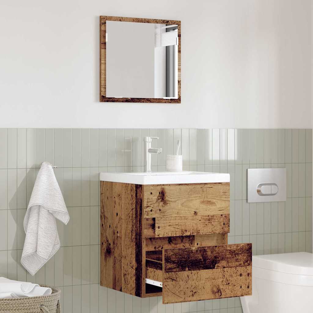 Koupelnová Skříň Staré Dřevo 41 X 38,5 X 45 Cm Kompozitní Dřevo