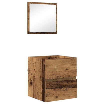 Koupelnová Skříň Staré Dřevo 41 X 38,5 X 45 Cm Kompozitní Dřevo