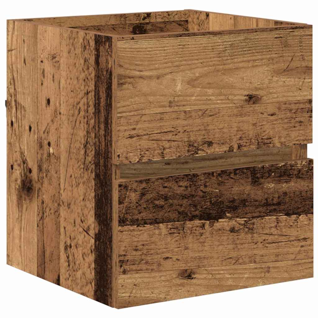 Koupelnová Skříň Staré Dřevo 41 X 38,5 X 45 Cm Kompozitní Dřevo