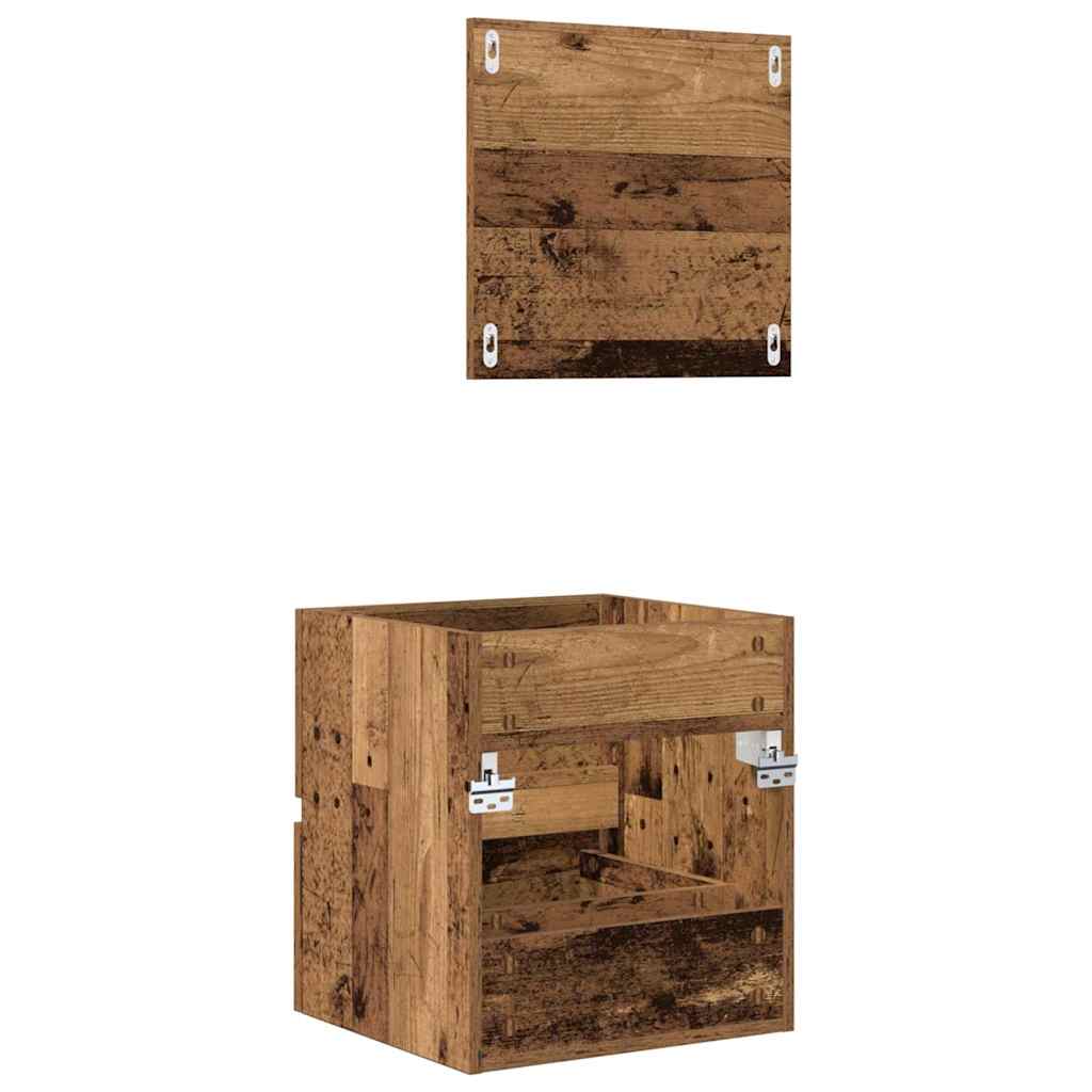 Koupelnová Skříň Staré Dřevo 41 X 38,5 X 45 Cm Kompozitní Dřevo
