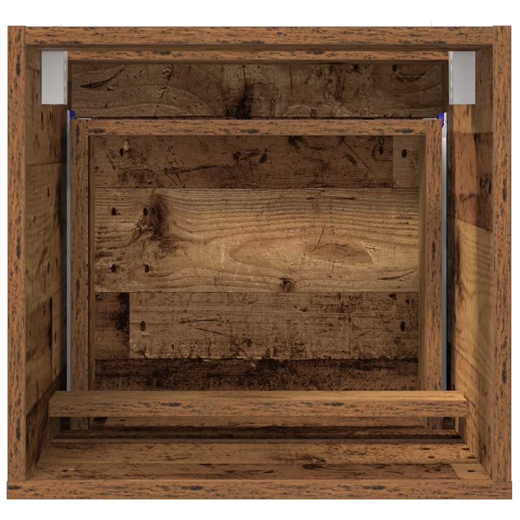 Koupelnová Skříň Staré Dřevo 41 X 38,5 X 45 Cm Kompozitní Dřevo