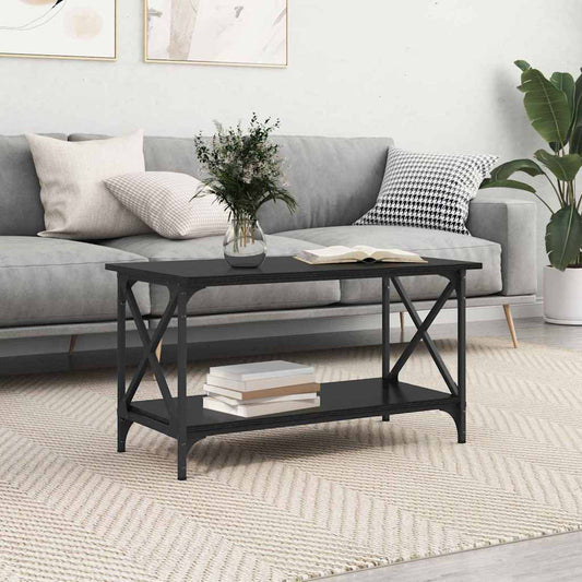Konferenční Stolek Černý Dub 80 X 45 X 45.5 Cm Kompozitní Dřevo