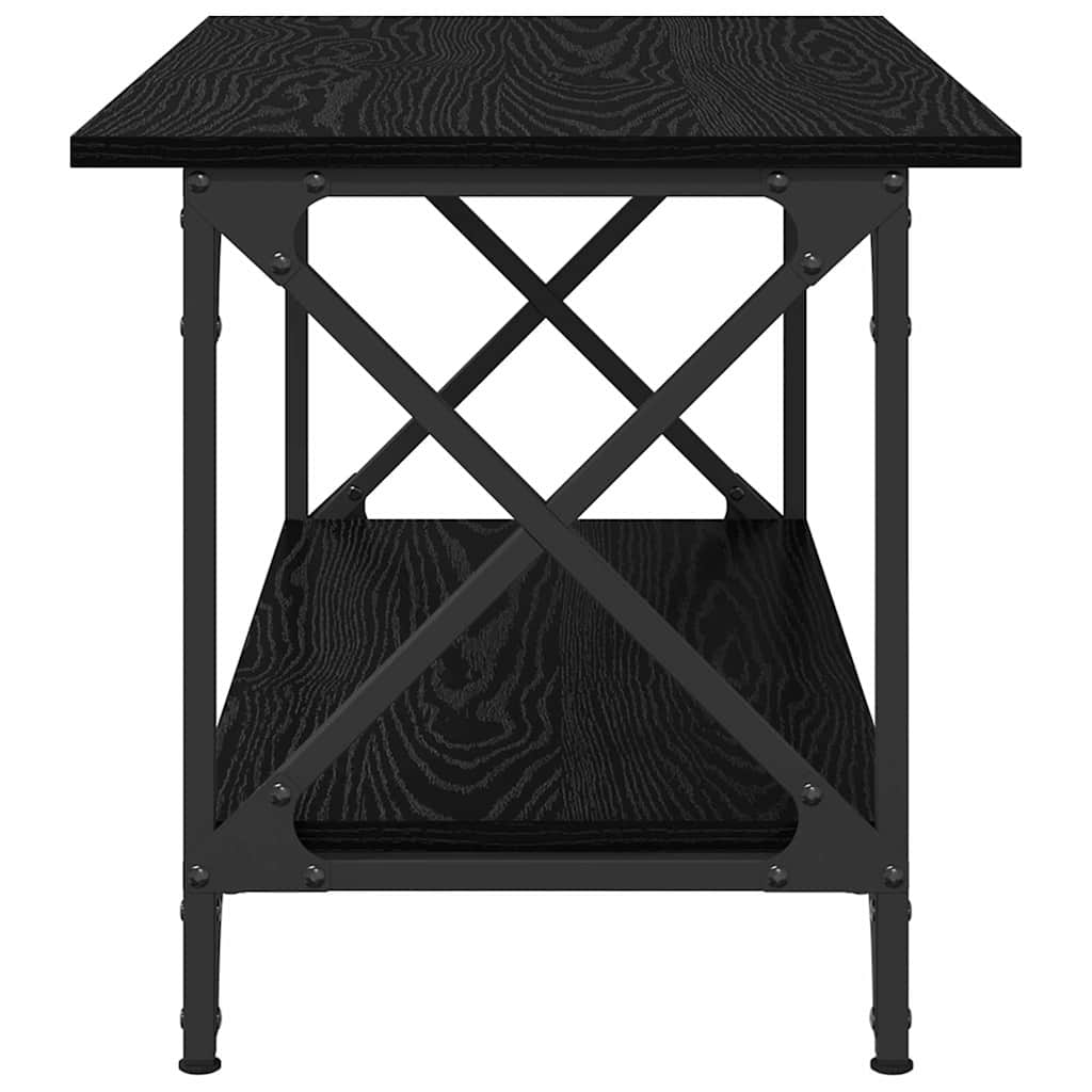 Konferenční Stolek Černý Dub 80 X 45 X 45.5 Cm Kompozitní Dřevo