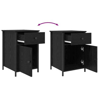 Noční Skříňka Černý Dub 40 X 42 X 60 Cm Kompozitní Dřevo