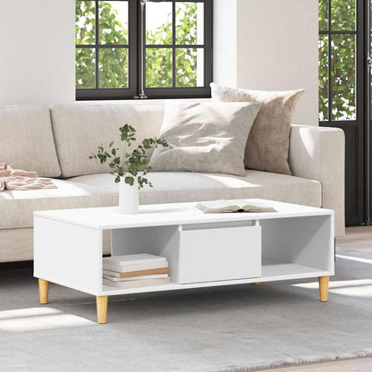 Konferenční Stolek Bílá 102 X 55 X 35 Cm Kompozitní Dřevo
