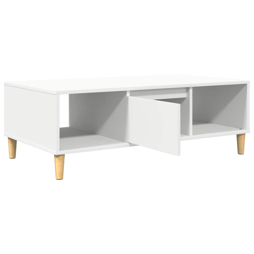 Konferenční Stolek Bílá 102 X 55 X 35 Cm Kompozitní Dřevo