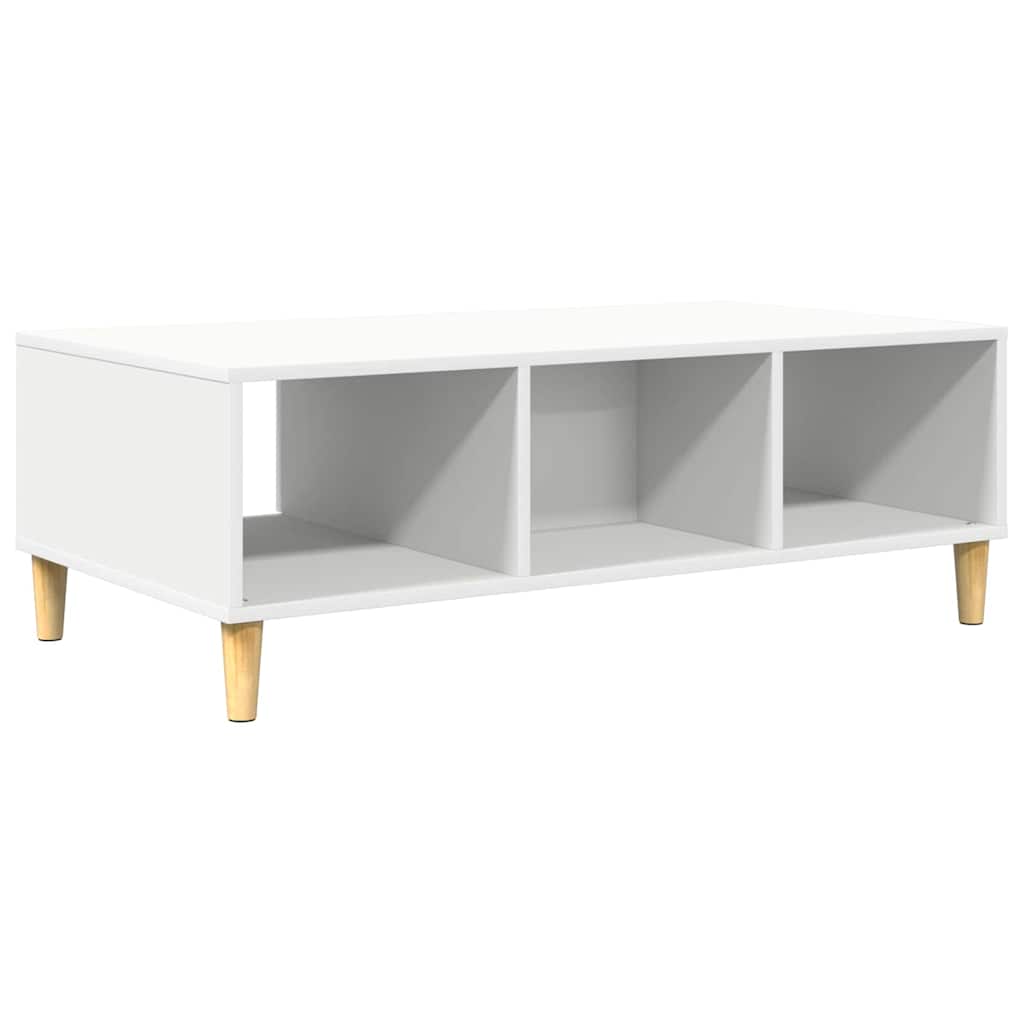 Konferenční Stolek Bílá 102 X 55 X 35 Cm Kompozitní Dřevo