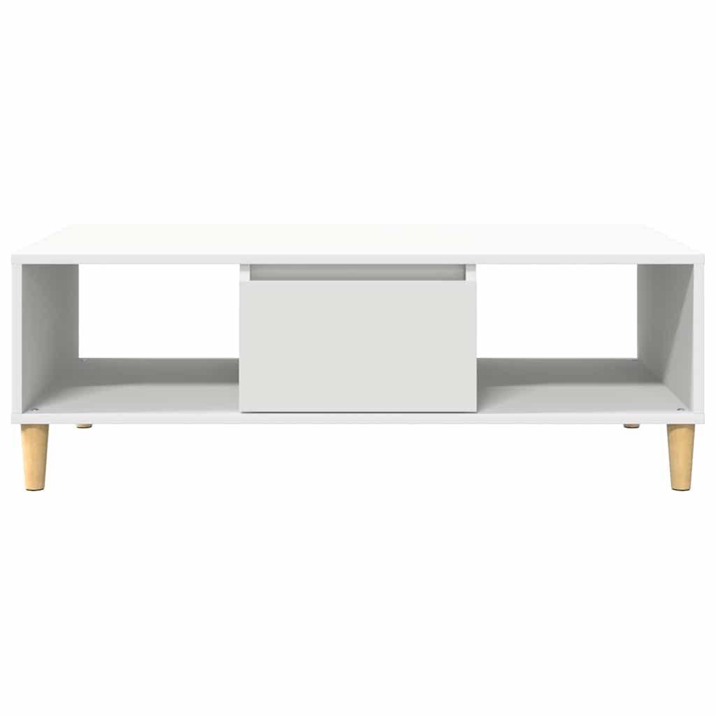 Konferenční Stolek Bílá 102 X 55 X 35 Cm Kompozitní Dřevo