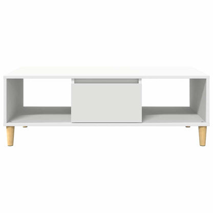 Konferenční Stolek Bílá 102 X 55 X 35 Cm Kompozitní Dřevo