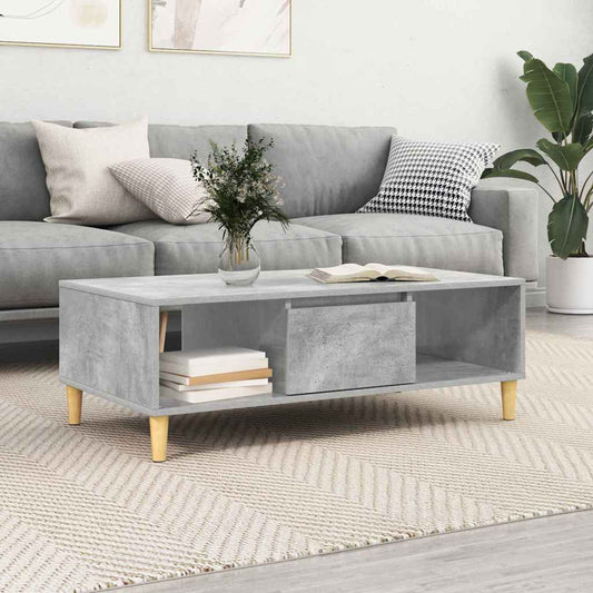 Konferenční Stolek Betonově Šedá 102 X 55 X 35 Cm