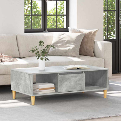 Konferenční Stolek Betonově Šedá 102 X 55 X 35 Cm