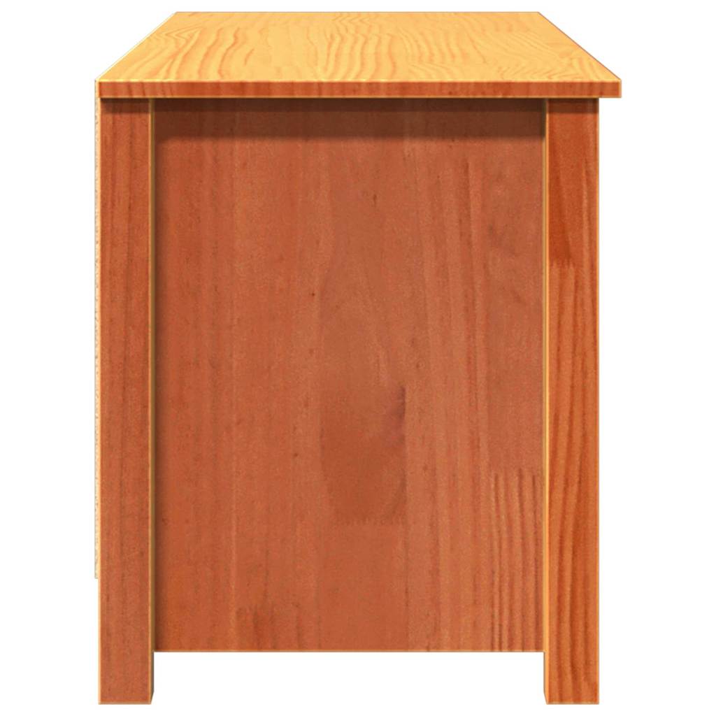 Úložná Lavice S Policí Voskově Hnědá 110 X 38 X 45,5 Cm