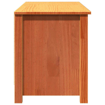 Úložná Lavice S Policí Voskově Hnědá 110 X 38 X 45,5 Cm