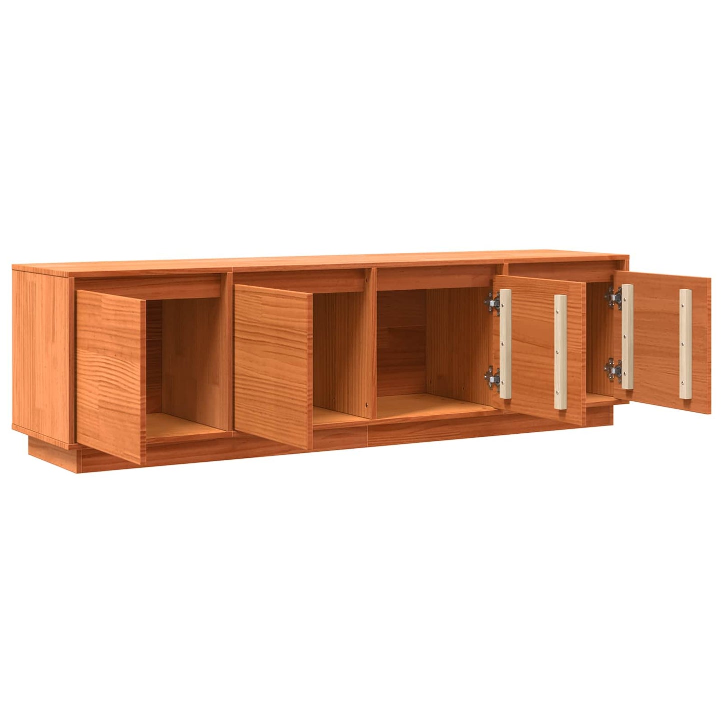 Televizní Skříň 156 X 37 X 45 Cm Hnědá Kompozitní Dřevo