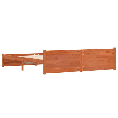 Rám Postele S Čelo Voskově Hnědá 205,5 X 185,5 X 51 Cm