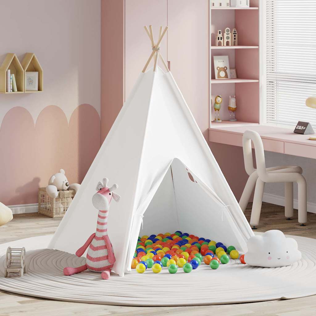 Teepee Stan Bílá 120 X 120 X 150 Cm Textil A Plast