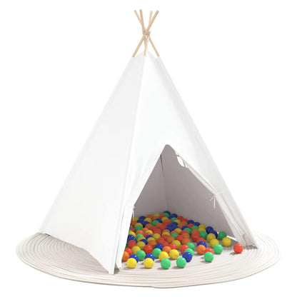 Teepee Stan Bílá 120 X 120 X 150 Cm Textil A Plast