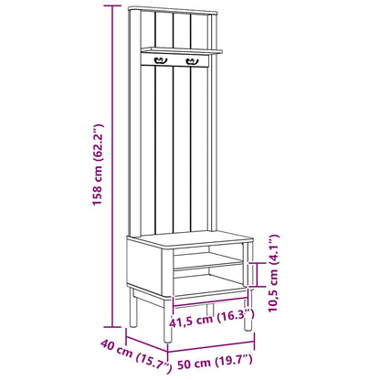 Kabinet Na Chodbu Floro 50 X 40 X 158 Cm