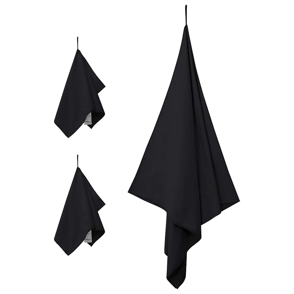 Sada Sportovních Ručníků 3 Ks 210 X 100 Cm