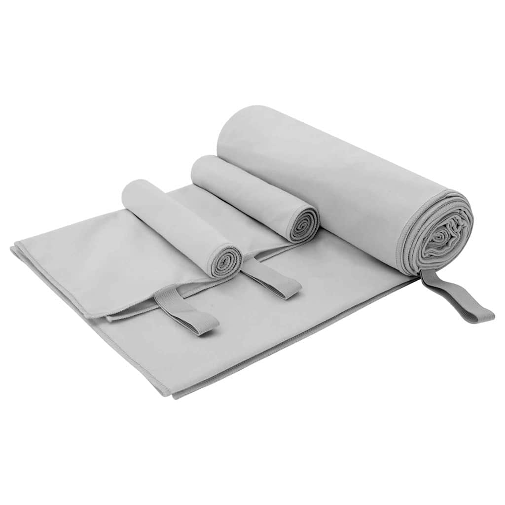 Sada Sportovních Ručníků 3 Ks 210 X 100 Cm
