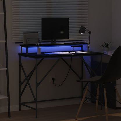 Stůl Černý Dub Kompozitní Dřevo 100 X 50 X 86,5 Cm
