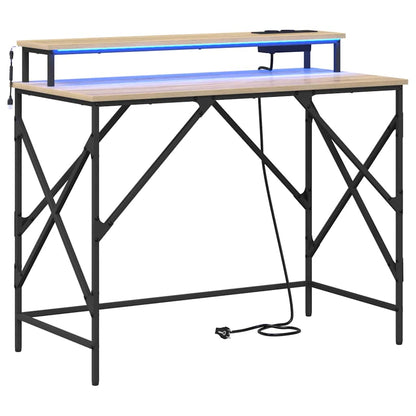 Stůl Sonoma Dub Kompozitní Dřevo 100 X 50 X 86,5 Cm