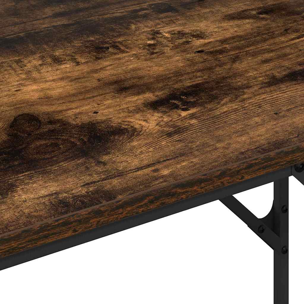 Stůl Kouřový Dub Kompozitní Dřevo 100 X 50 X 86,5 Cm