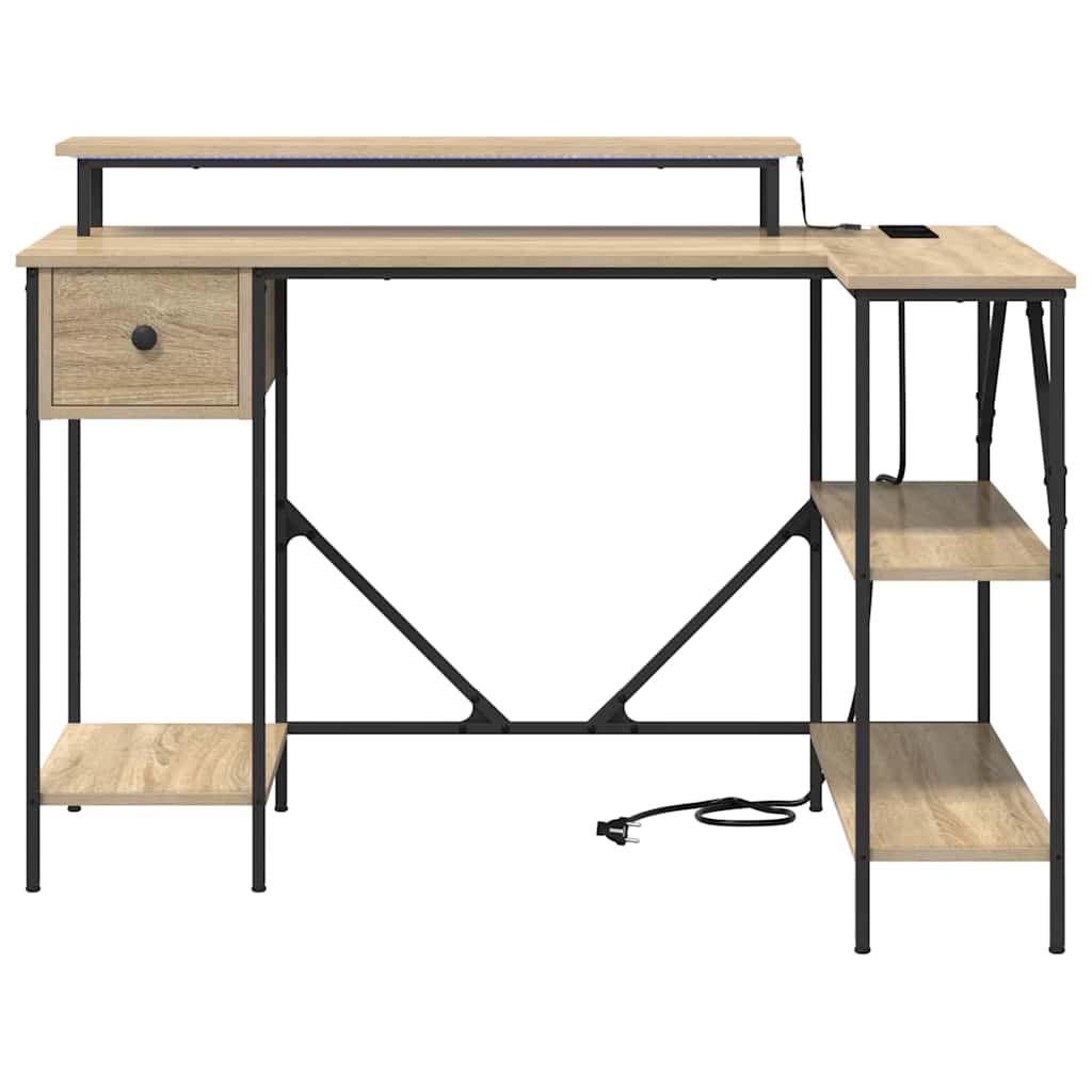 Stůl Sonoma Dub Kompozitní Dřevo 120 X 79 X 86,5 Cm