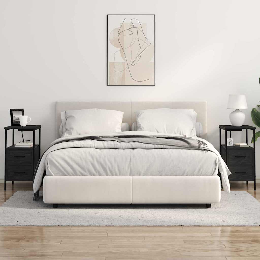Noční Skříňka Černý Dub 30 X 48 X 61 Cm Kompozitní Dřevo
