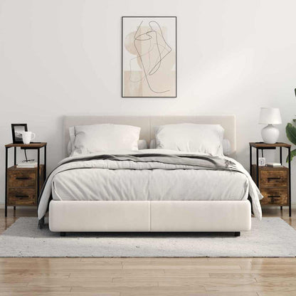 Noční Skříňka 2 Ks Kouřový Dub 30 X 48 X 61 Cm Kompozitní Dřevo