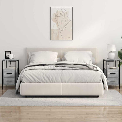 Noční Skříňka 2 Ks Šedá Sonoma 30 X 48 X 61 Cm Kompozitní Dřevo