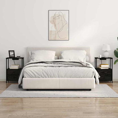 Noční Skříňka Černý Dub 40 X 31 X 60 Cm Kompozitní Dřevo