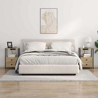 Noční Skříňka 2 Ks Sonoma Dub 40 X 31 X 60 Cm Kompozitní Dřevo