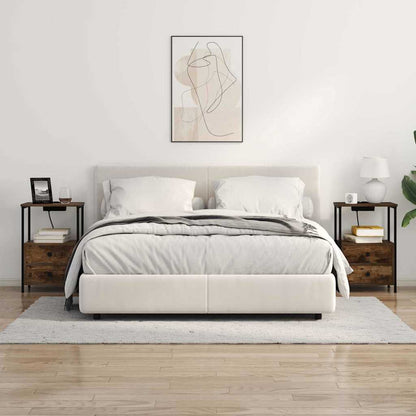 Noční Skříňka Kouřový Dub 40 X 31 X 60 Cm Kompozitní Dřevo