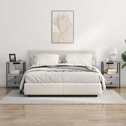 Noční Skříňka Šedá Sonoma 40 X 31 X 60 Cm Kompozitní Dřevo