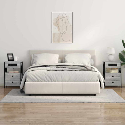 Noční Skříňka 2 Ks Šedá Sonoma 40 X 31 X 60 Cm Kompozitní Dřevo