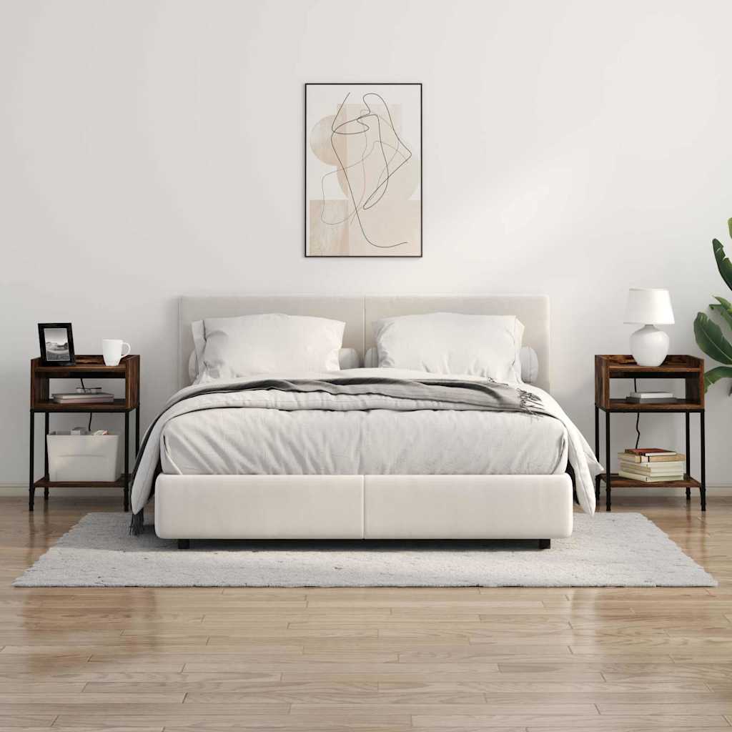 Noční Skříňka Kouřový Dub 40 X 40 X 61 Cm Kompozitní Dřevo