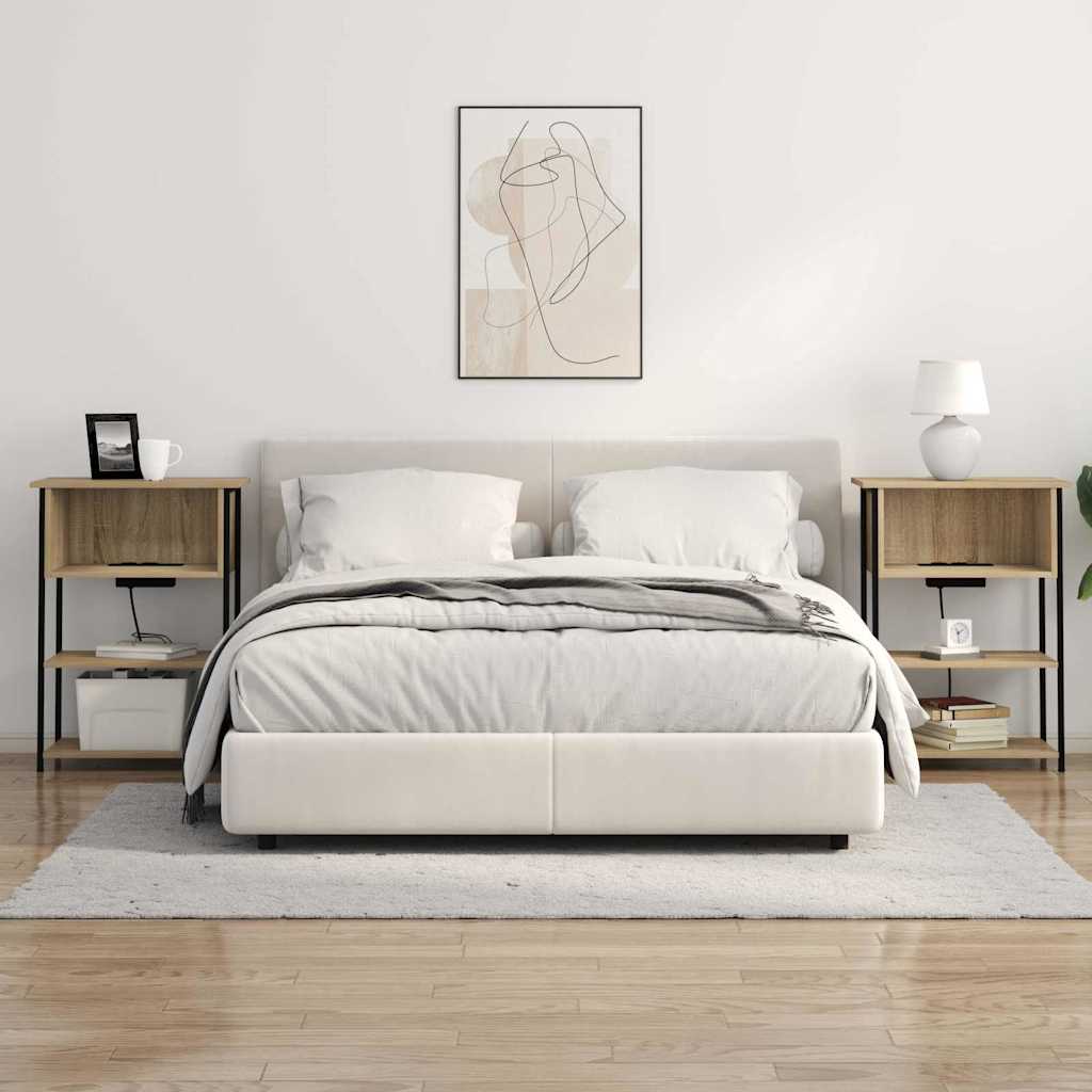 Noční Skříňka Sonoma Dub 55 X 31 X 76 Cm Kompozitní Dřevo