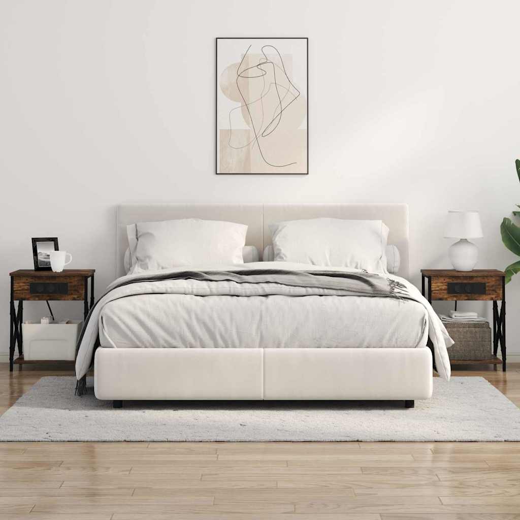 Noční Skříňka Kouřový Dub 41 X 31 X 51 Cm Kompozitní Dřevo