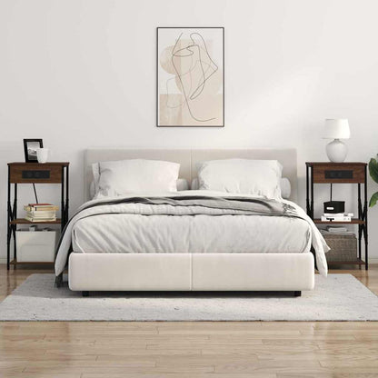 Noční Skříňka Hnědý Dub 41 X 31 X 76 Cm Kompozitní Dřevo