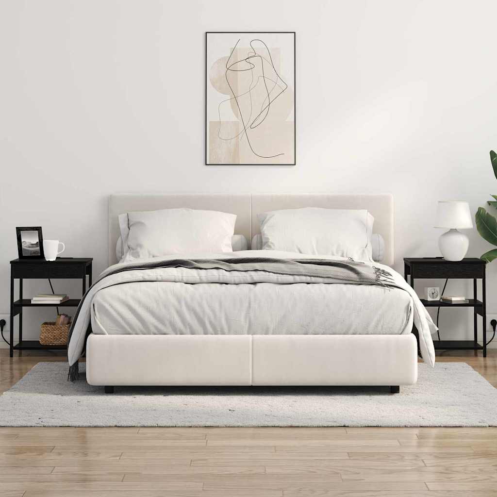 Noční Skříňka 2 Ks Černý Dub 41 X 31 X 51 Cm Kompozitní Dřevo