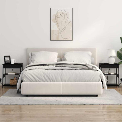 Noční Skříňka 2 Ks Černý Dub 41 X 31 X 51 Cm Kompozitní Dřevo