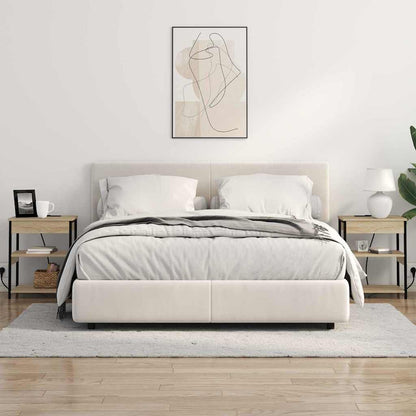 Noční Skříňka 2 Ks Sonoma Dub 41 X 31 X 51 Cm Kompozitní Dřevo