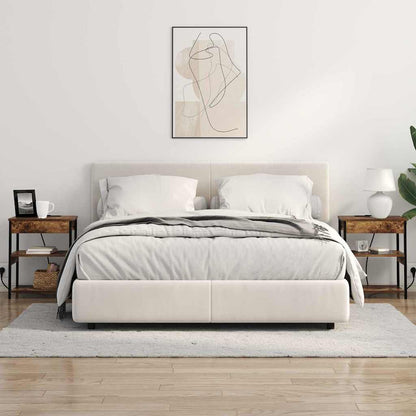 Noční Skříňka Kouřový Dub 41 X 31 X 51 Cm Kompozitní Dřevo