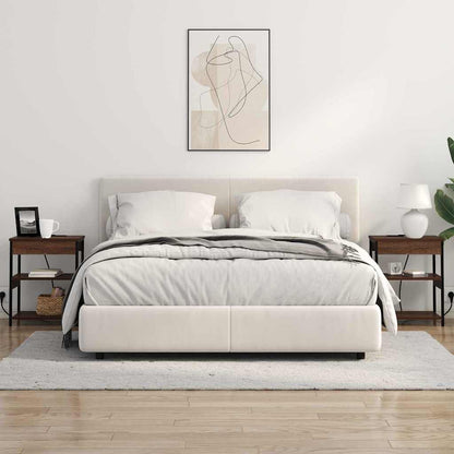 Noční Skříňka Hnědý Dub 41 X 31 X 51 Cm Kompozitní Dřevo