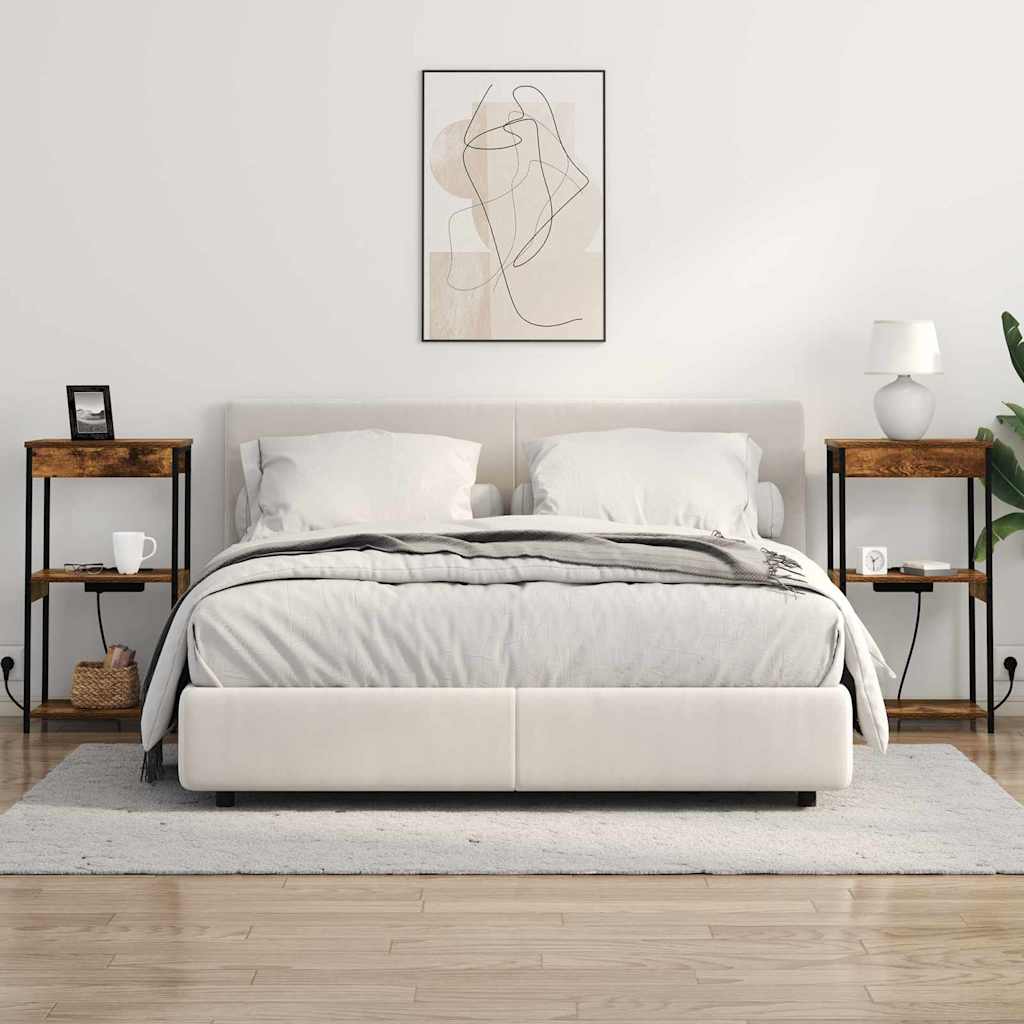 Noční Skříňka Kouřový Dub 41 X 31 X 76 Cm Kompozitní Dřevo