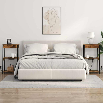 Noční Skříňka Kouřový Dub 41 X 31 X 76 Cm Kompozitní Dřevo