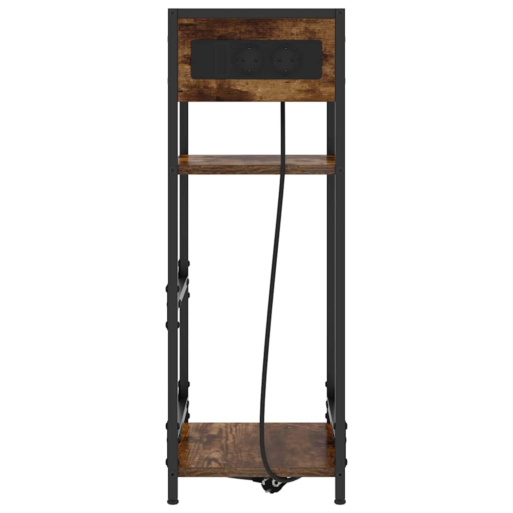 Noční Skříňka Kouřový Dub 40 X 27 X 76 Cm Kompozitní Dřevo