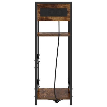 Noční Skříňka Kouřový Dub 40 X 27 X 76 Cm Kompozitní Dřevo
