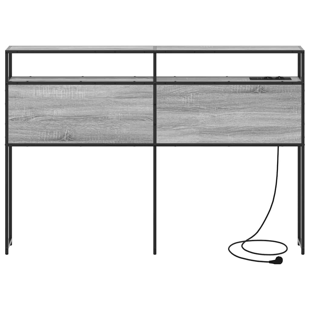 Úložné Čelo Postele Šedá Sonoma Kompozitní Dřevo
